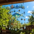 thumbnail image 6 of Wind Chime,Dolphin Pattern Acrylic Hanging Suncatcher 45 Inches Long,Nautical Wall Ornament for Balcony Courtyard Window Decor, 6 of 8