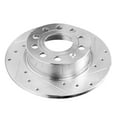 thumbnail image 5 of Detroit Axle - Rear Brake Rotors for Volkswagen Jetta Beetle Golf SportWagen Audi A3, Drilled and Slotted Disc Brake Rotors Replacement : 9.96" inch Rotor, 5 of 8