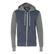 Alternative Apparel 32023 Rocky Unisex Colorblocked Eco-Fleece Hooded Full-Zip Hoodie