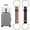 2PCS-A+B, variant on Luggage Connector Straps, Strong Adjustable Elastic Fastening Strap, Travel Bag Connector for Suitcases
