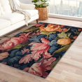 thumbnail image 1 of Red Lily Area Rug 4x5, Colorful Flower Rugs for Bedroom Living Room, Lily Carpet, Machine Washable Rug, Non Slip soft Low Pile Rugs Home Decor, Tropical Leaves, 1 of 7