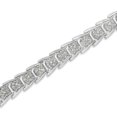 thumbnail image 4 of 0.925 Sterling Silver 2.0 Cttw Diamond Fan-Shaped Fancy Fish-Scale Link Tennis Bracelet (I-J Color, I3 Clarity) - 7", 4 of 7