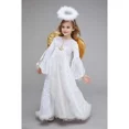 thumbnail image 2 of Disfraz de ángel para niña, disfraz de hada para fiesta, disfraz de escenario para niña, ropa de cosplay de anime, vestido con alas de ángel doradas, 2 of 4