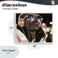 thumbnail image 4 of Stupell Industries Art Deco Starry Eyed Shades with Headphones White Framed Giclee Art, 14 x 11, by Franklyn Gregory, 4 of 8