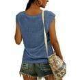 thumbnail image 2 of Dellytop Womens Cap Sleeve Casual Loose Fit Basic Shirts Tank Tops, 2 of 3