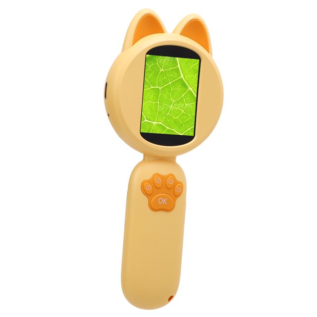 Handheld Digital Microscope, 2 Inch Color Screen Microscope Camera 4x Zoom Handheld Microscope with 8 LED Lights for Kids and Adults