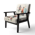 thumbnail image 3 of Designart "Geometric Metamorphosis Colorful Suprematism" Multi-Color Abstract Suprematism Upholstered Accent Chair - Modern Arm Chair For Bedroom, 3 of 7