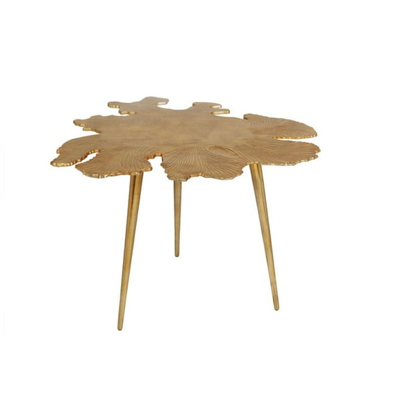 Moe's Amoeba Side Table in Gold