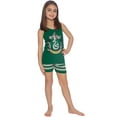 thumbnail image 2 of Harry Potter Girls Hogwarts House Crest Tank Top Short Pajama Tight-Fit 2PC Set - Gryffindor Hufflepuff Slytherin Ravenclaw, 2 of 5