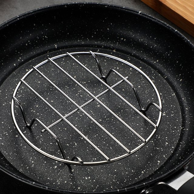 Rejilla para cocinar, rejilla para salvamanteles de acero inoxidable Rejilla para salvamanteles de acero inoxidable Soporte para cocinar Funcionamiento suave