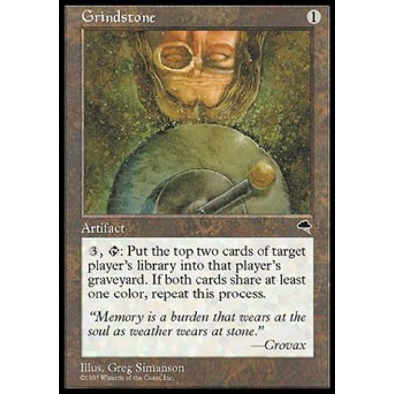 Magic the Gathering - Tempest - Grindstone Light Play