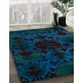 thumbnail image 3 of Ahgly Company Machine Washable Indoor Rectangle Abstract Night Blue Area Rugs, 7' x 9', 3 of 7