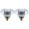 thumbnail image 1 of Paquete de 2 desagües universales para fregadero, tapón emergente para bañera, cocina, fregadero (orificio de drenaje de 32-42 mm), 1 of 5