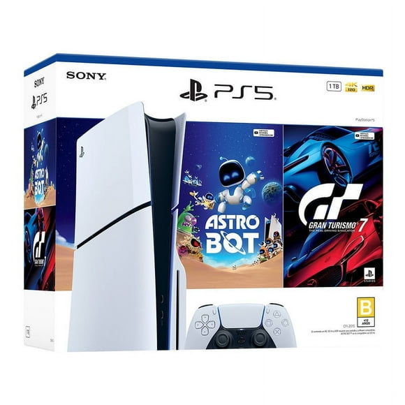 Consola PlayStation 5 1 TB más Astro Bot y Gran Turismo 7