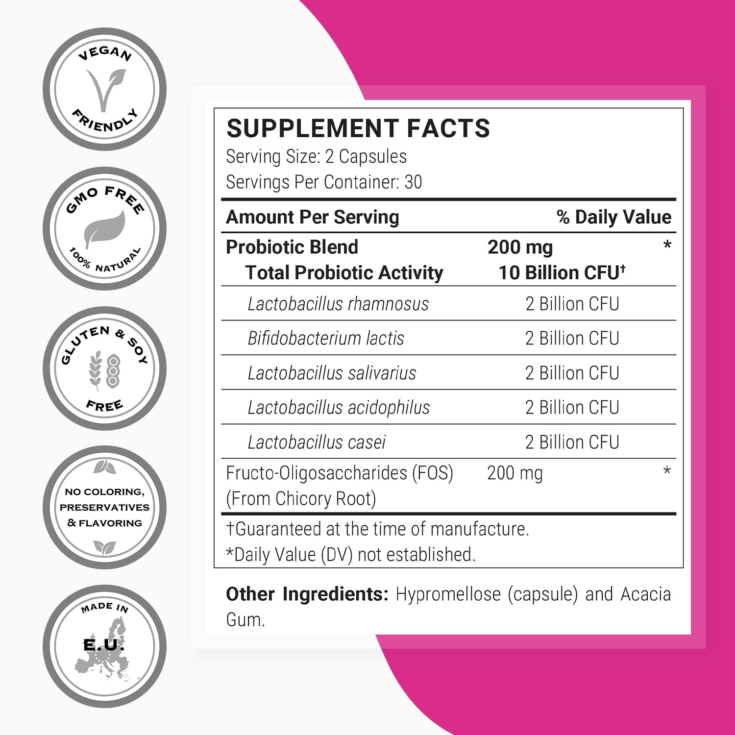 SuperSmart - Vaginal Health 11 Billion CFU - Women Probiotic & Prebiotic Supplement - Feminine Care | Non-GMO & Gluten Free - 60 DR Capsules