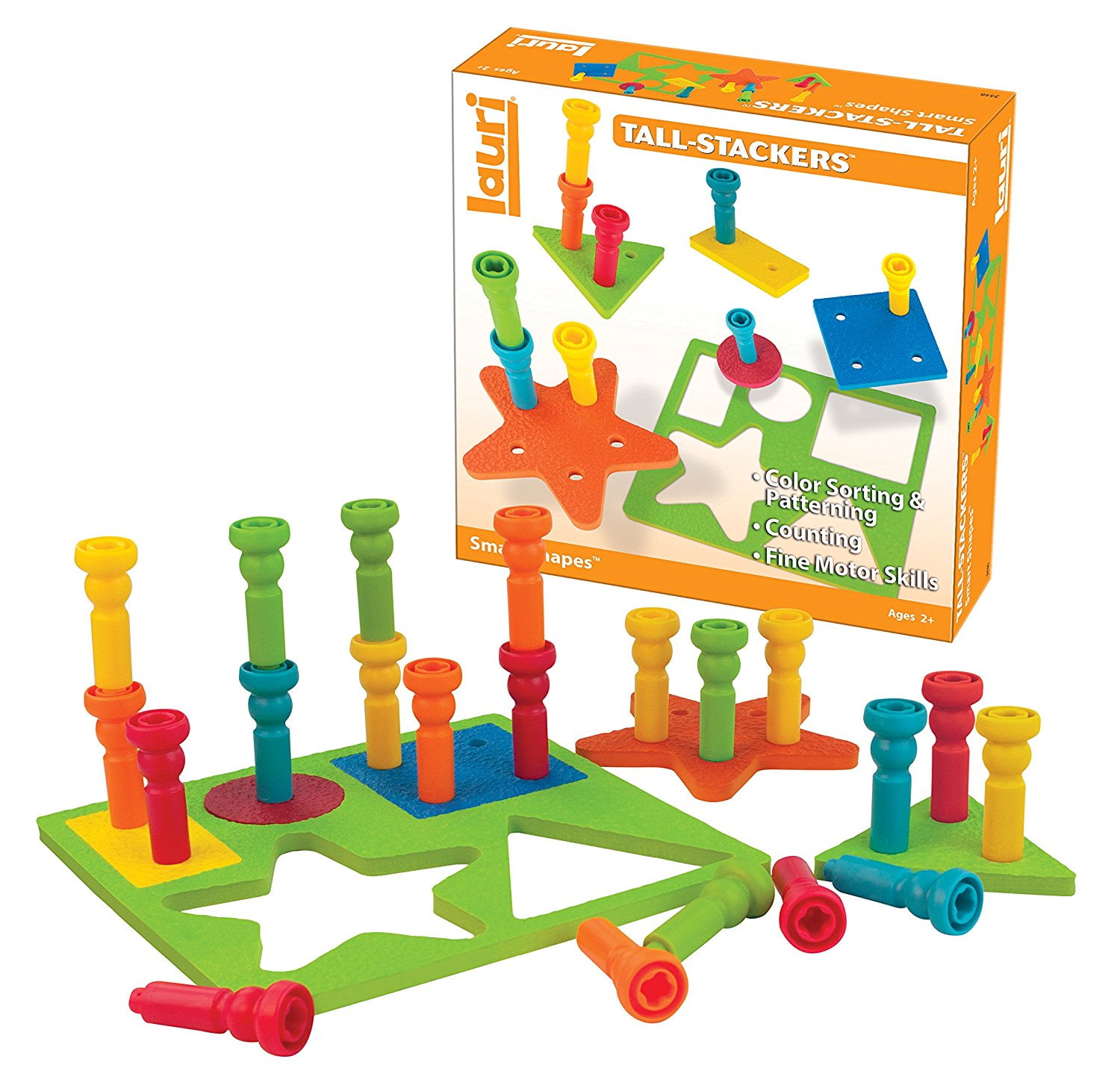 Lauri TallStackers Smart Shapes, A fun pegging set that focuses on