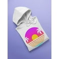 thumbnail image 3 of Retro Tropical Sunset Hoodie Women -SPIdeals Designs, Female 3X-Large, 3 of 4