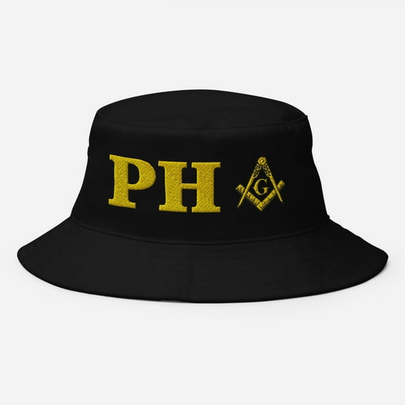 Prince Hall Affiliated FreemasonPHA Bucket Hat (Black)