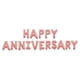 thumbnail image 1 of Globos decorativos de aluminio de 16 pulgadas con la frase "Happy Anniversary" para bodas (oro rosa), 1 of 5