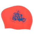 thumbnail image 1 of Gorro De Natación De Pelo Largo De Silicona Resistente Al Desgarro, Gorro Ligero, 7,5 Pulgadas Para Piscina, Natación, Buceo, 1 of 7