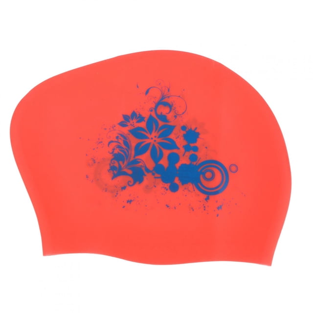 Gorro De Natación De Pelo Largo De Silicona Resistente Al Desgarro, Gorro Ligero, 7,5 Pulgadas Para Piscina, Natación, Buceo