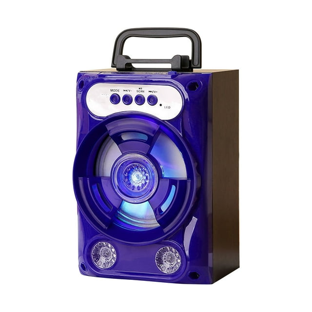 EGNMCR Sound Machine Wireless Bluetooth Speaker K Song Volume Home Outdoor Mobile Phone Card Subwoofer Portable Speaker a Audio