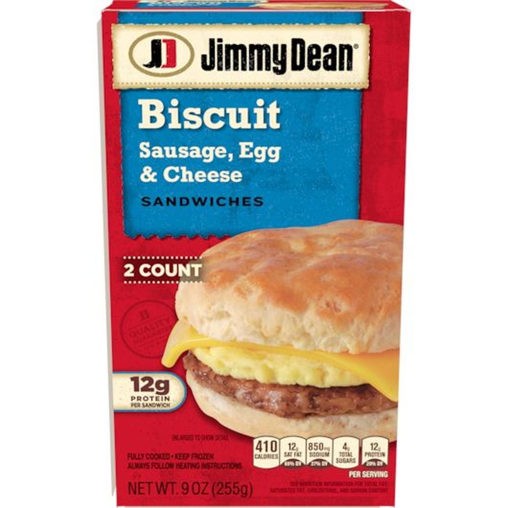 Jimmy Dean Sausage Egg and Cheese Biscuit Sandwich, 0.562 Pound 8