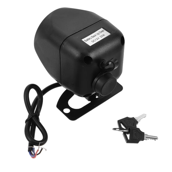 Milisten Black Loud Alarm Siren for Home Security with Active Tamper and Power Outage Warning