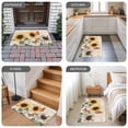 thumbnail image 6 of Sunflower Butterfly Door Mat&nbsp;Indoor Outdoor Entrance, Non Slip Small Rug for Kitchen Bathroom Entryway Rug, Vintage Farm Floral Watercolor Washable Doormat Floor Mat for Office 18x30 Inch, 6 of 8