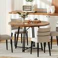 thumbnail image 4 of Gymax 47 Inch Dining Table w/8 Metal Supporting Legs & Cross Base for Dining Room, 4 of 10