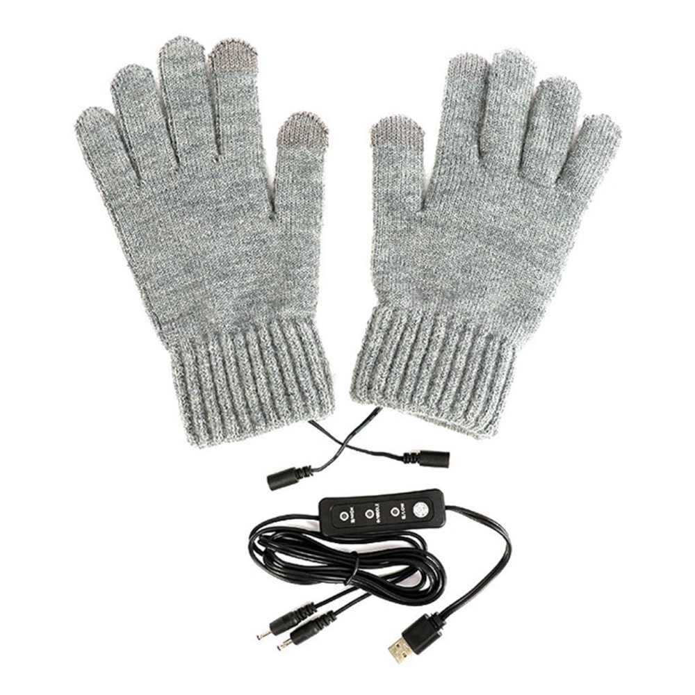Gants Chauffants USB Unisexes - 3 Niveaux De Température (35-55°C) - Écran Tactile Et Antidérapants - Pour Ski, Vélo, Extérieur