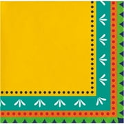 Creative Converting 362828 Fiesta Pottery Beverage Paper Napkin