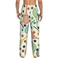 thumbnail image 2 of JUNZAN Men's Pajama Pants Racket and Tennis Ball Sleepwear Pants PJ Bottoms Drawstring and Pockets, 2 of 6