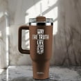 thumbnail image 3 of Light Source 40 oz Stainless Steel Mug With Straw Way Truth Life, 3 of 5