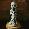 thumbnail image 6 of Halloween Candle Skull Candles, Speak/Hear/See No Evil Skulls, 6 of 11