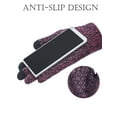 thumbnail image 5 of LAVA Winter Knit Gloves for Men Women Touchscreen Cold Weather Thermal Warm Texting Glove for Running Driving Hiking Purple, 5 of 10