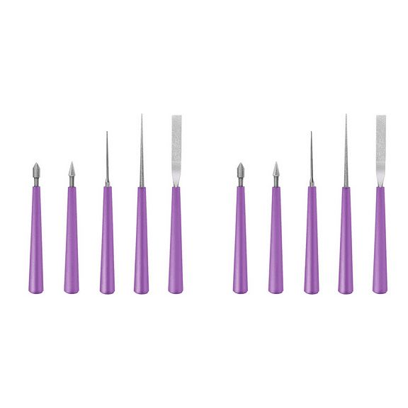 10PCS Bead Reamer Set Diamond Tipped Beading Hole Enlarger Tool for Glass Plastic Metal Wood Beads