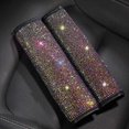 thumbnail image 1 of ZHAOCHENG almohadillas para el hombro para cinturón de seguridad de automóvil, funda para cinturón de seguridad con cristales brillantes para mujer, decoración de cristal para automóvil, 1 of 5