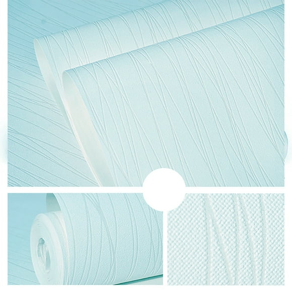 QueeTrade Stick Self-Adhesive Wallpaper 20.8*118 in per Roll,Light Blue