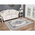 thumbnail image 4 of Luxe Weavers Oriental Blue 5x7 Area Rug Floral Fringed Carpet, 4 of 6