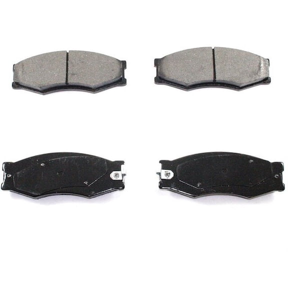 Front Brake Pad Set - Compatible with 1986 - 1994 Nissan D21 RWD 2.4L 4-Cylinder 1987 1988 1989 1990 1991 1992 1993