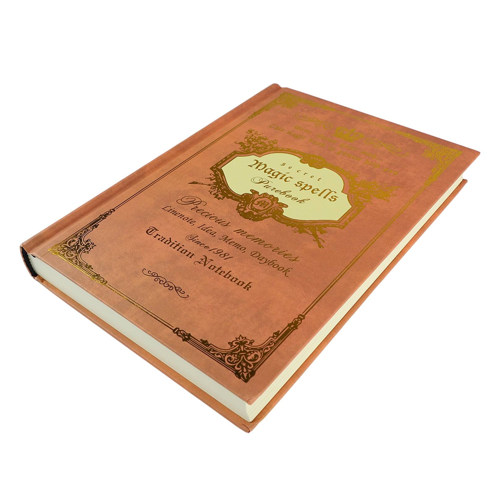 YAHHU Retro A5 Notebook Set, 2 Pcs Thickened Ruled Paper Lined Journal for Office and School, 8.7 x 5.9 inches / 22 x 15 cm Yellow and Red