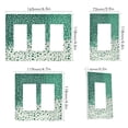 thumbnail image 2 of Yayeee Rocker Switch Wall Plate 1-Gang 4.6"x2.9" Home Decorative Outlet Cover, Green and White Pattern, 2 of 6