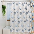 thumbnail image 3 of Sailboats Shower Curtain, 48" x 72", Summer Blue Boat Seagull Beige Background Waterproof Bathroom Curtain Washable Shower Curtain Set with 12 Hooks, 3 of 8
