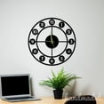 thumbnail image 5 of Handmadetneonsign Classic Number Wall Clock Unique, Year Date Round Wall Clock, Metal Wall Clock 56239, 5 of 5