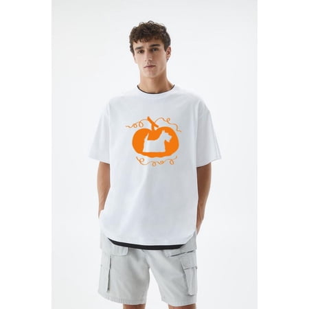 Happy Halloween Scottie Dog T-Shirt Scottish Terrier Art, for men & women, up to size 5XL
