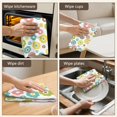 thumbnail image 6 of 2 Pcs Pioneer Flower Floral Print Pattern Kitchen Towels, Funny Microfiber Dish Towel Set, 18" X 26" Tea Towels, 6 of 6