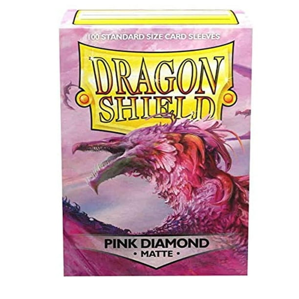 Fundas para tarjetas Dragon Shield, color rosa diamante mate, 100 quilates