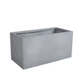 thumbnail image 4 of LeisureMod Flora Fiberstone and MGO Clay Planter, Mid-Century Modern Rectangular Planter Pot for Indoor and Outdoor in Grey (20" Height), 4 of 8