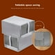 thumbnail image 5 of Caja de almacenamiento de zapatos plegable, organizador de tela con ventana transparente, admite la mayoría de los tamaños de zapatos, diseño que ahorra espacio para facilitar la, 5 of 8